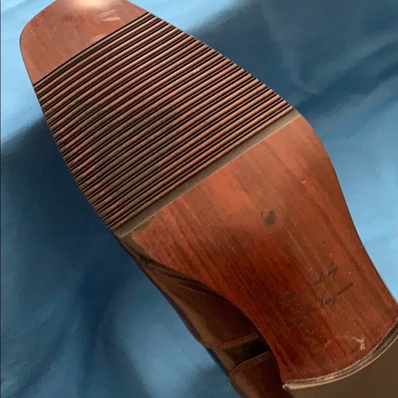 Custom made Square Toe two-tone Leather Shoes - Picture 4 of 7